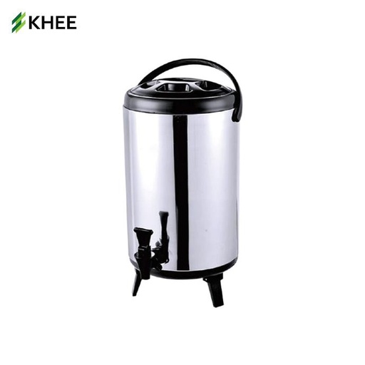 [EQ-KHEE-20035] ถังพักชา ทรงกลม ขนาด 12 ลิตร (สีเงิน)