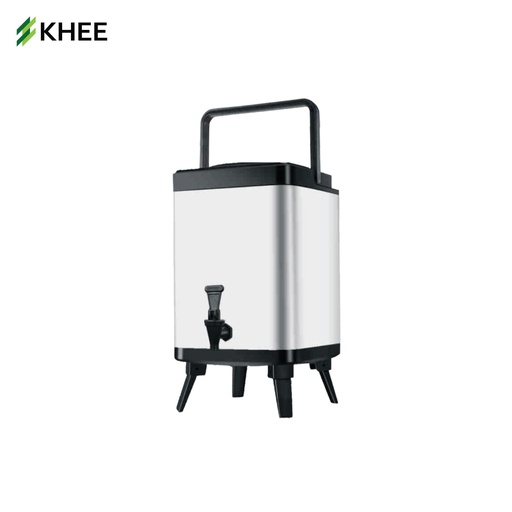 [EQ-KHEE-10043] ถังพักชา ทรงสี่เหลี่ยม ขนาด 10 ลิตร (สีขาวไม่มีโลโก้)