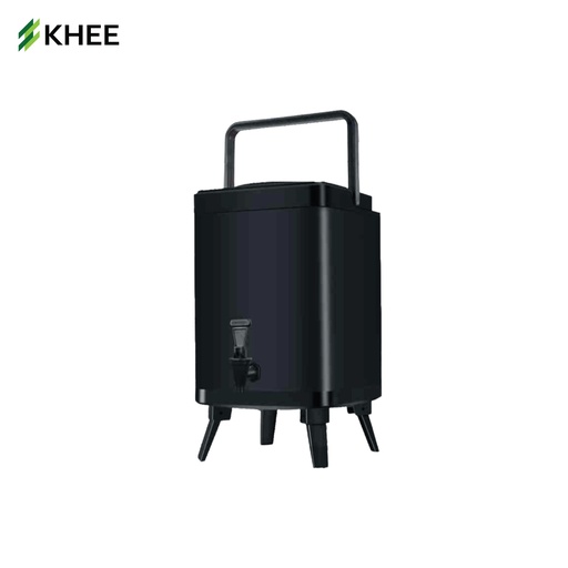 [EQ-KHEE-10042] ถังพักชา ทรงสี่เหลี่ยม ขนาด 10 ลิตร (สีดำ)