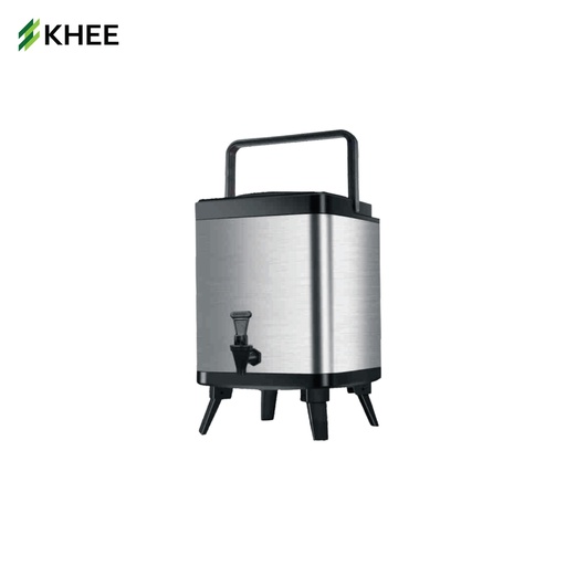 [EQ-KHEE-10030] ถังพักชา ทรงสี่เหลี่ยม ขนาด 8 ลิตร (สีเงิน) ไม่มีโลโก้