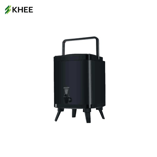 [EQ-KHEE-10034] ถังพักชา ทรงสี่เหลี่ยม ขนาด 8 ลิตร (สีดำ)